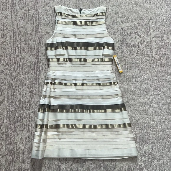 NWT Alice + Olivia Striped Ribbon Dress - Picture 1 of 9